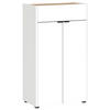 UNTERSCHRANK 56/98/34 cm   - Eichefarben/Schwarz, MODERN, Holzwerkstoff/Kunststoff (56/98/34cm) - Germania