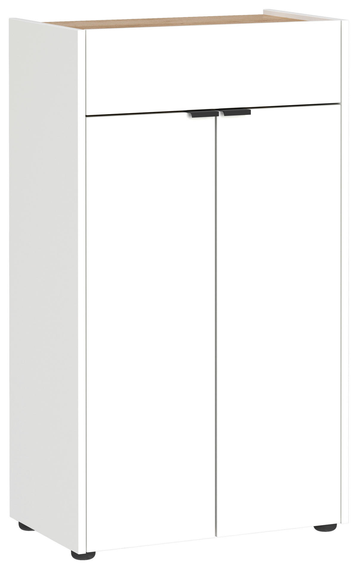 UNTERSCHRANK 56/98/34 cm   - Eichefarben/Schwarz, MODERN, Holzwerkstoff/Kunststoff (56/98/34cm) - Germania
