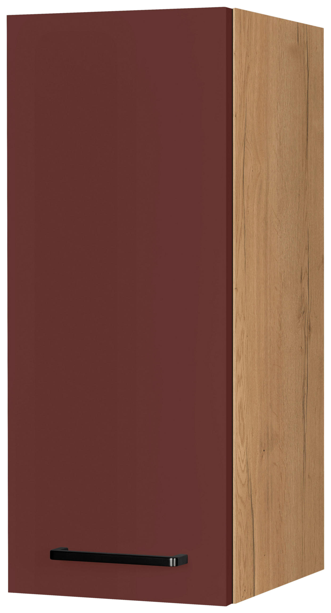 KÜCHENOBERSCHRANK 30/72/35 cm  in Rot, Eichefarben  - Eichefarben/Rot, MODERN, Holzwerkstoff/Metall (30/72/35cm) - Nobilia
