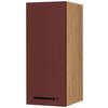 KÜCHENOBERSCHRANK 30/72/35 cm  in Rot, Eichefarben  - Eichefarben/Rot, MODERN, Holzwerkstoff/Metall (30/72/35cm) - Nobilia