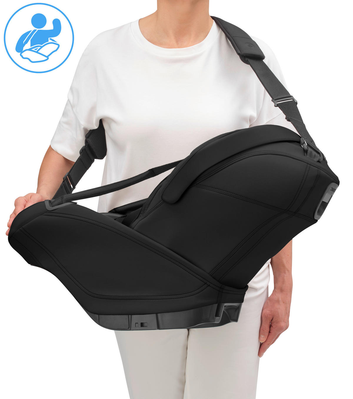 KINDERWAGENSET  Zero-G Travelsystem  Onyx Black  - Silberfarben/Schwarz, Basics, Textil (44,5/105/84cm) - Maxi-Cosi