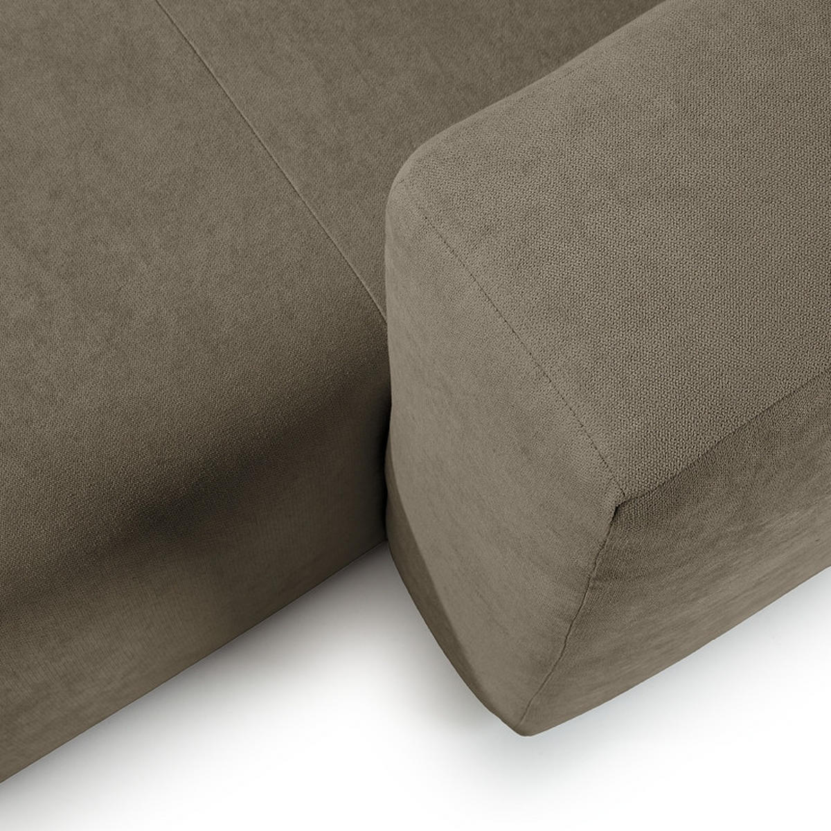 ECKSOFA in Struktur Dunkelgrau  - Dunkelgrau, Modern, Textil (255/72/160cm) - Trendmanufaktur