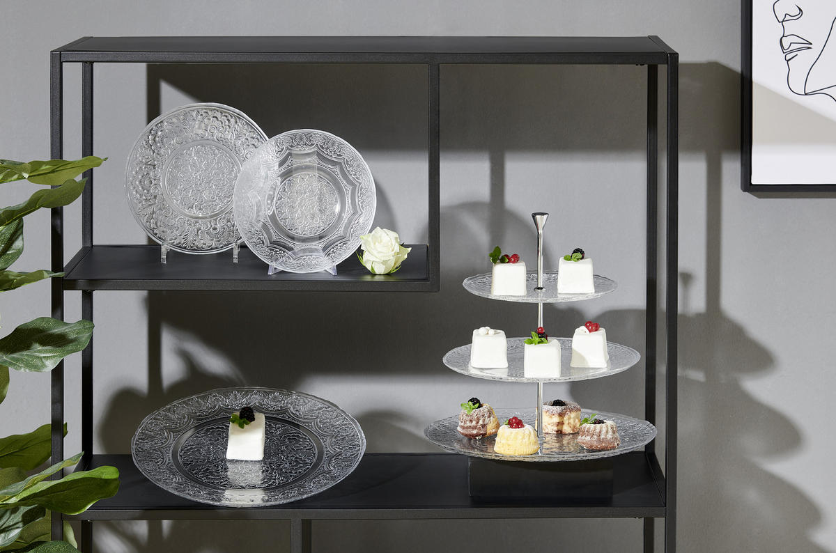 DEKORAČNÍ TALÍŘ - průhledné, Basics, sklo (22/1,5cm) - Ambia Home