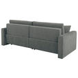 2-SITZER-SOFA in Chenille Grau  - Schwarz/Grau, KONVENTIONELL, Kunststoff/Textil (233/90/110cm) - Carryhome