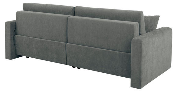 2-SITZER-SOFA in Chenille Grau  - Schwarz/Grau, KONVENTIONELL, Kunststoff/Textil (233/90/110cm) - Carryhome