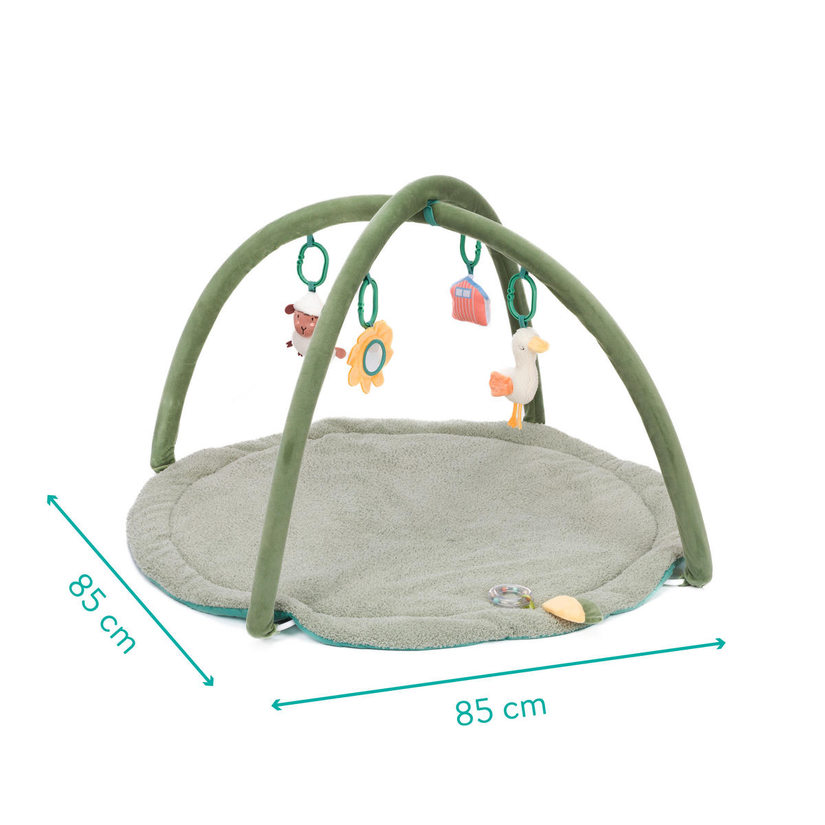 SPIELDECKE 85/85 cm  - Salbeigrün, Basics, Textil (85/85cm)