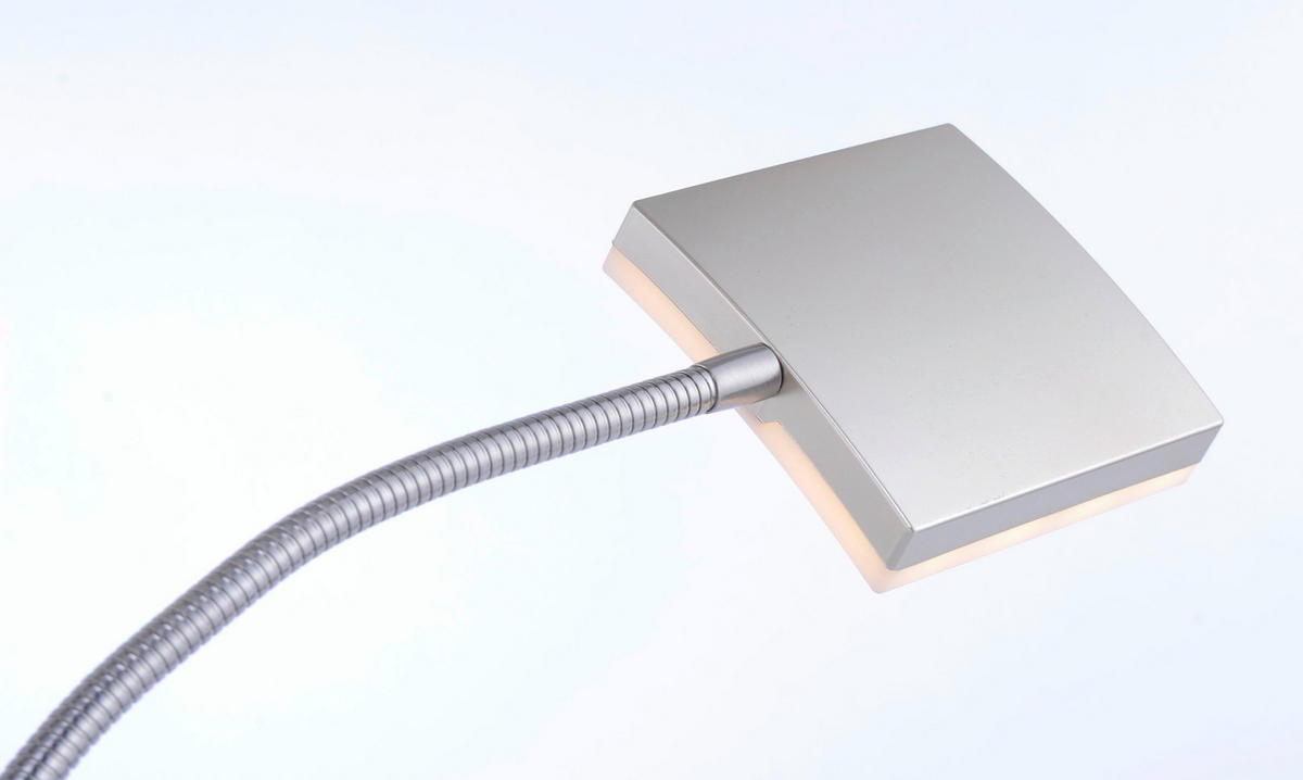 LED STOJACÍ LAMPA, 62/61/196 cm - barvy stříbra, Design, kov/plast (62/61/196cm)