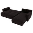 ECKSOFA in Lederlook Dunkelbraun  - Chromfarben/Dunkelbraun, KONVENTIONELL, Kunststoff/Textil (293/195cm) - Carryhome