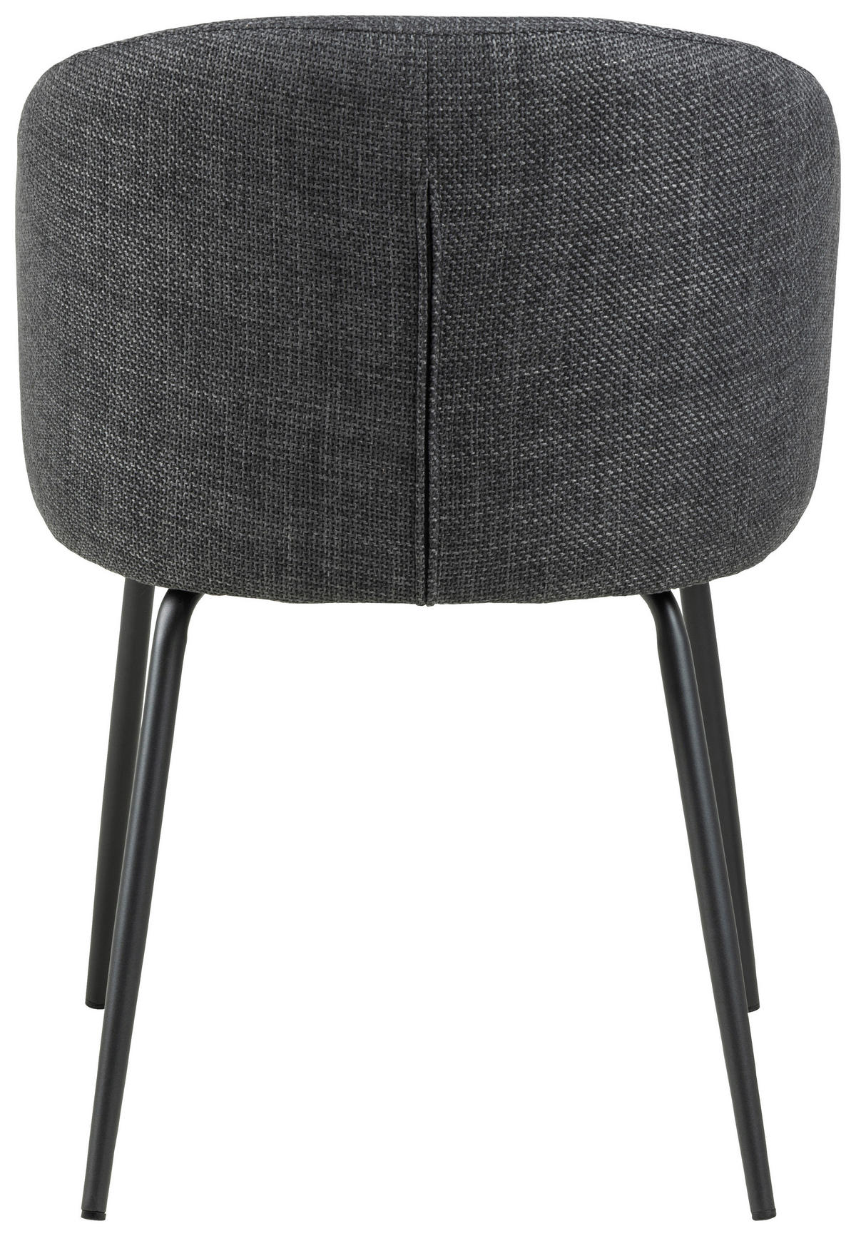 STOLICA S NASLONOM ZA RUKE  tamno siva  tekstil      - tamno siva/crna, Trend, tekstil/metal (56/80,5/54,5cm) - MID.YOU