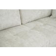 SCHLAFSOFA Struktur Creme  inkl. Zierkissen, Rückenkissen, Bettkasten, Schlaffunktion, Rücken echt  - Creme/Schwarz, KONVENTIONELL, Kunststoff/Textil (253/87/102cm) - Xora