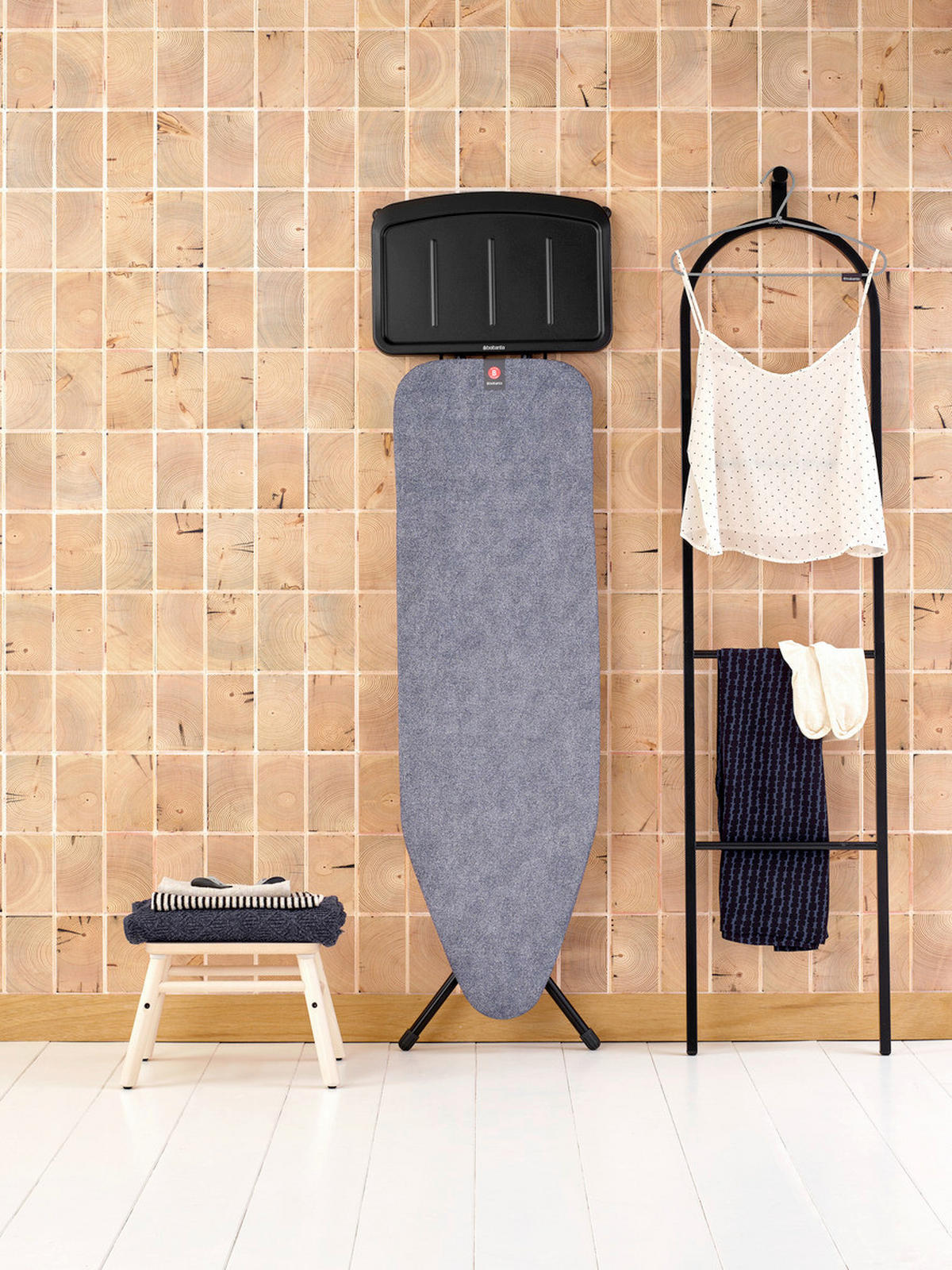 BÜGELBRETT - Blau, Basics, Textil (46/163/7cm) - Brabantia