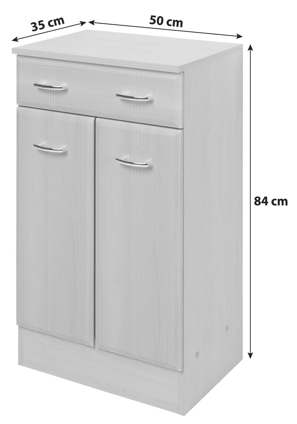 SPODNÍ SKŘÍŇKA, bílá, 50/84/35 cm - bílá/barvy chromu, Konvenční, kompozitní dřevo/plast (50/84/35cm) - Held
