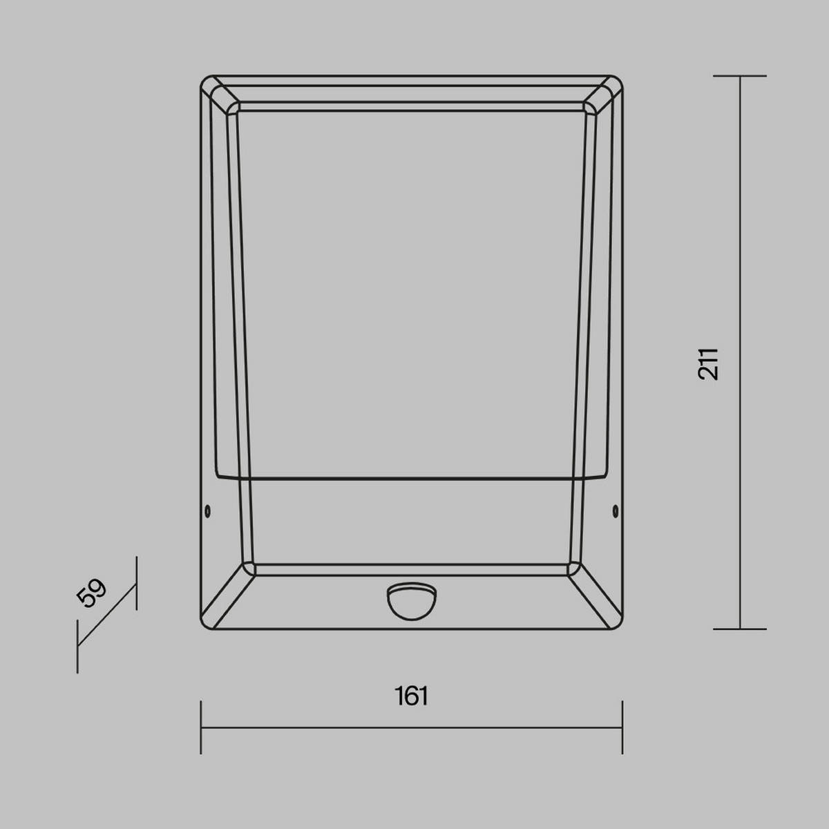 AUSSENWANDLEUCHTE - Graphitfarben, Modern, Metall (16,1/5,9/21,1cm) - MAYTONI