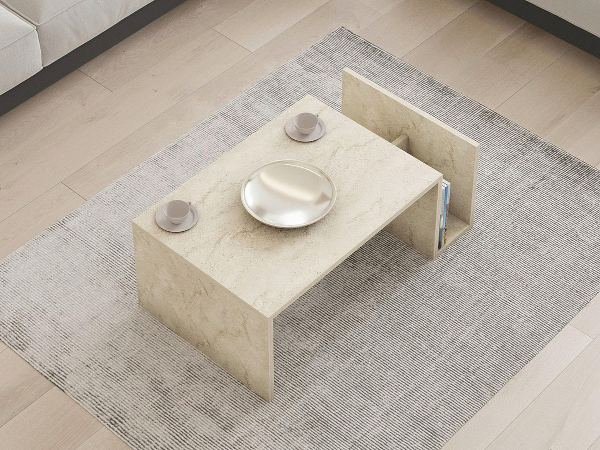 COUCHTISCH  Holzwerkstoff  - Beige, Modern, Holzwerkstoff (86.8/32,4/50cm) - MID.YOU