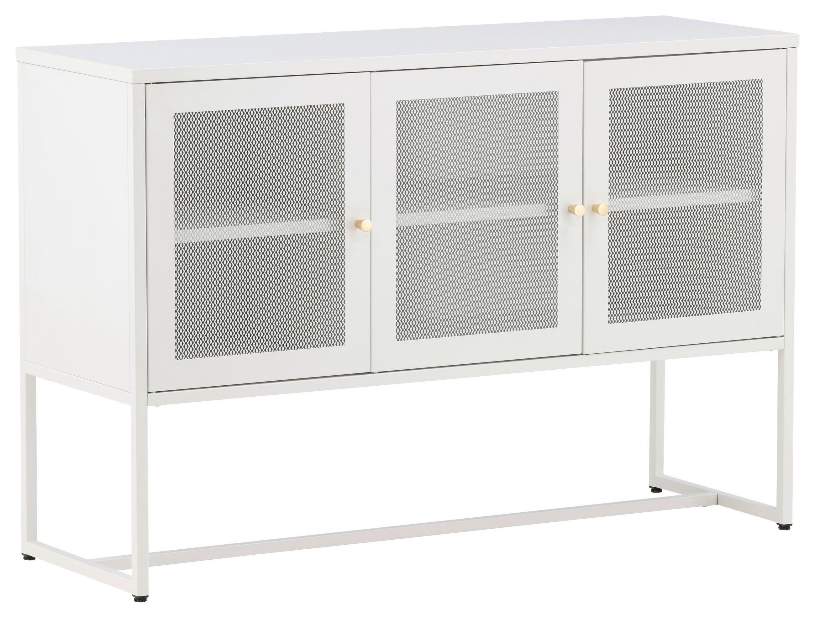 SIDEBOARD 120/80/40 cm  - vit, Design, metall (120/80/40cm) - Livetastic