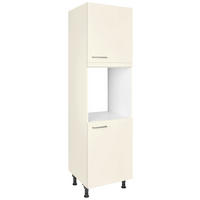 GERÄTEUMBAUSCHRANK 60/216,6/58 cm  in Magnolie  - Edelstahlfarben/Magnolie, MODERN, Holzwerkstoff/Metall (60/216,6/58cm) - Nobilia