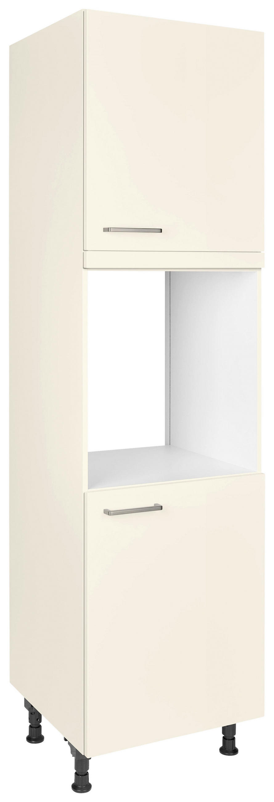 GERÄTEUMBAUSCHRANK 60/216,6/58 cm  in Magnolie  - Edelstahlfarben/Magnolie, MODERN, Holzwerkstoff/Metall (60/216,6/58cm) - Nobilia