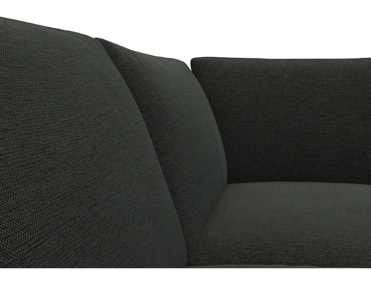 ECKSOFA Waldgrün Chenille, Webstoff, Flachgewebe  - Waldgrün/Alufarben, Design, Textil/Metall (279/225cm) - Livetastic