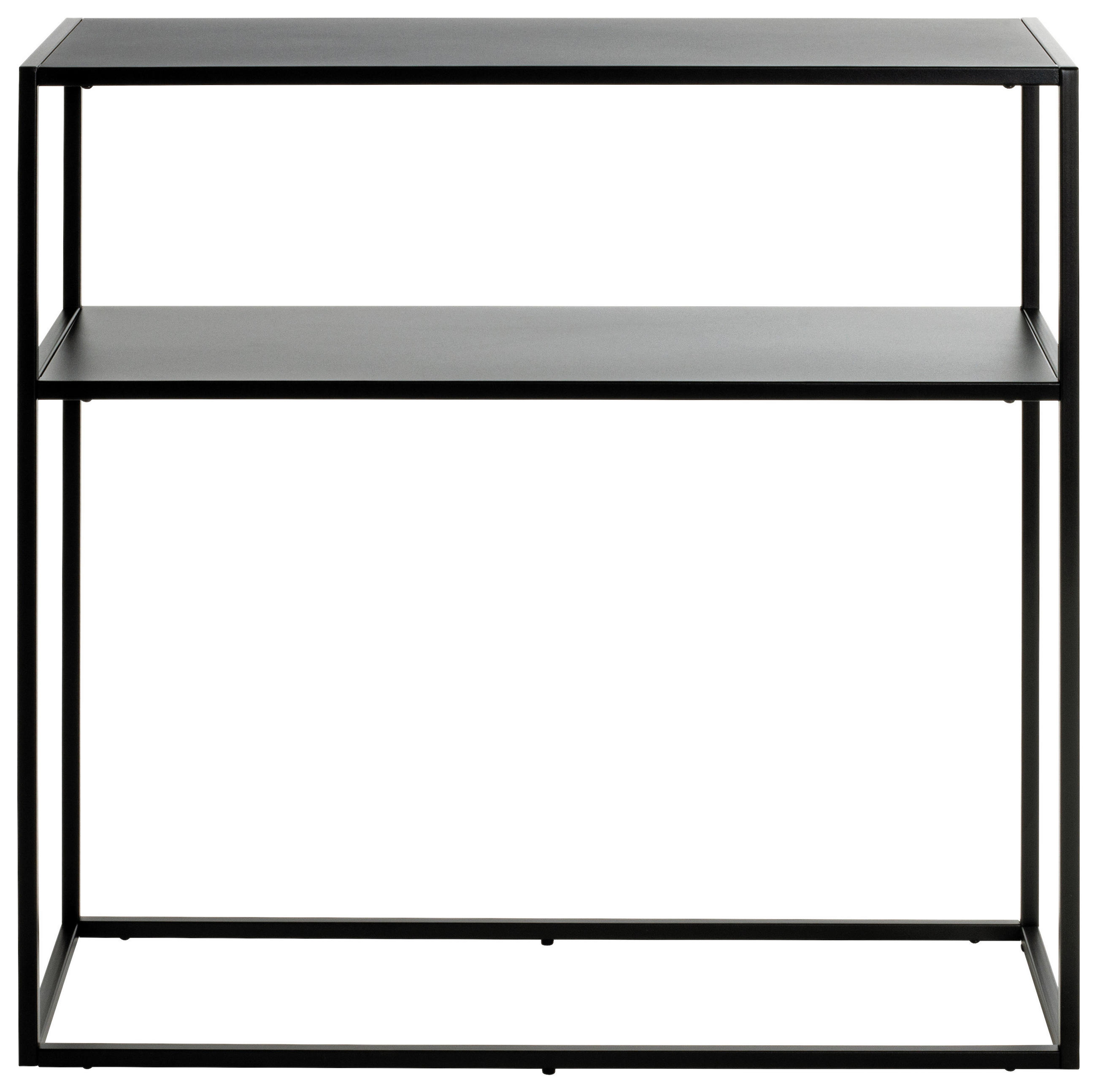 KONSOLENTISCH Schwarz - Schwarz, Design, Metall (80/30/80cm)
