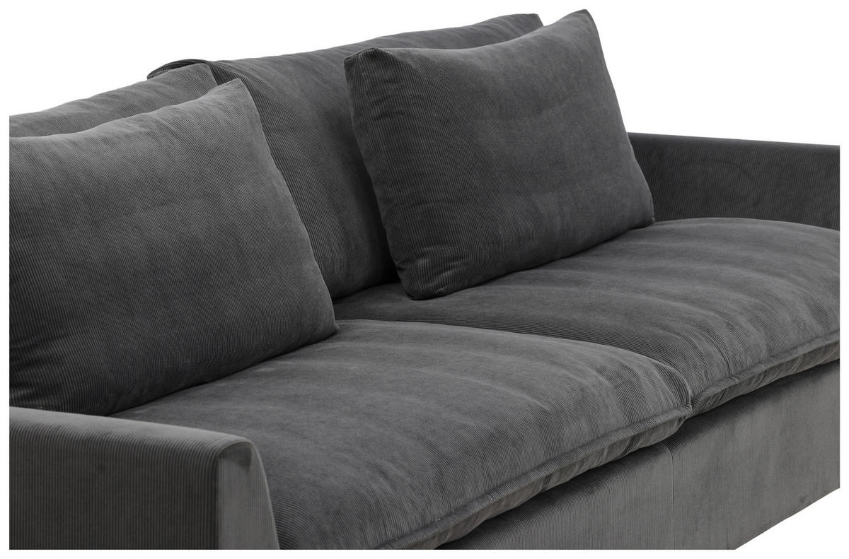 3-SITS SOFFA i mörkgrå  - mörkgrå, Design, trä/textil (270/82/105cm) - Livetastic