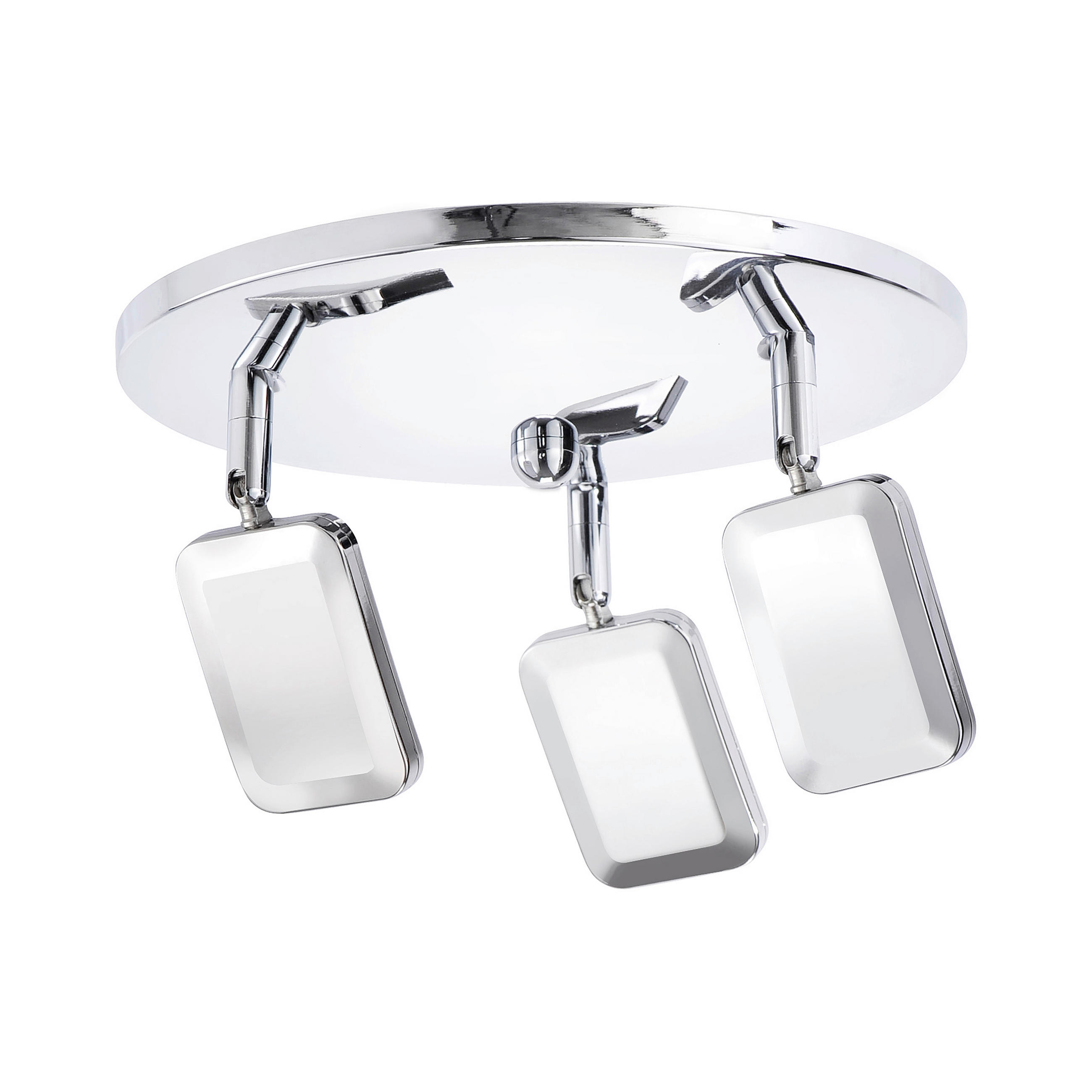 LED REFLEKTOR Wella  - boje kroma, Basics, metal/plastika (25/25/6,5-15,5cm)