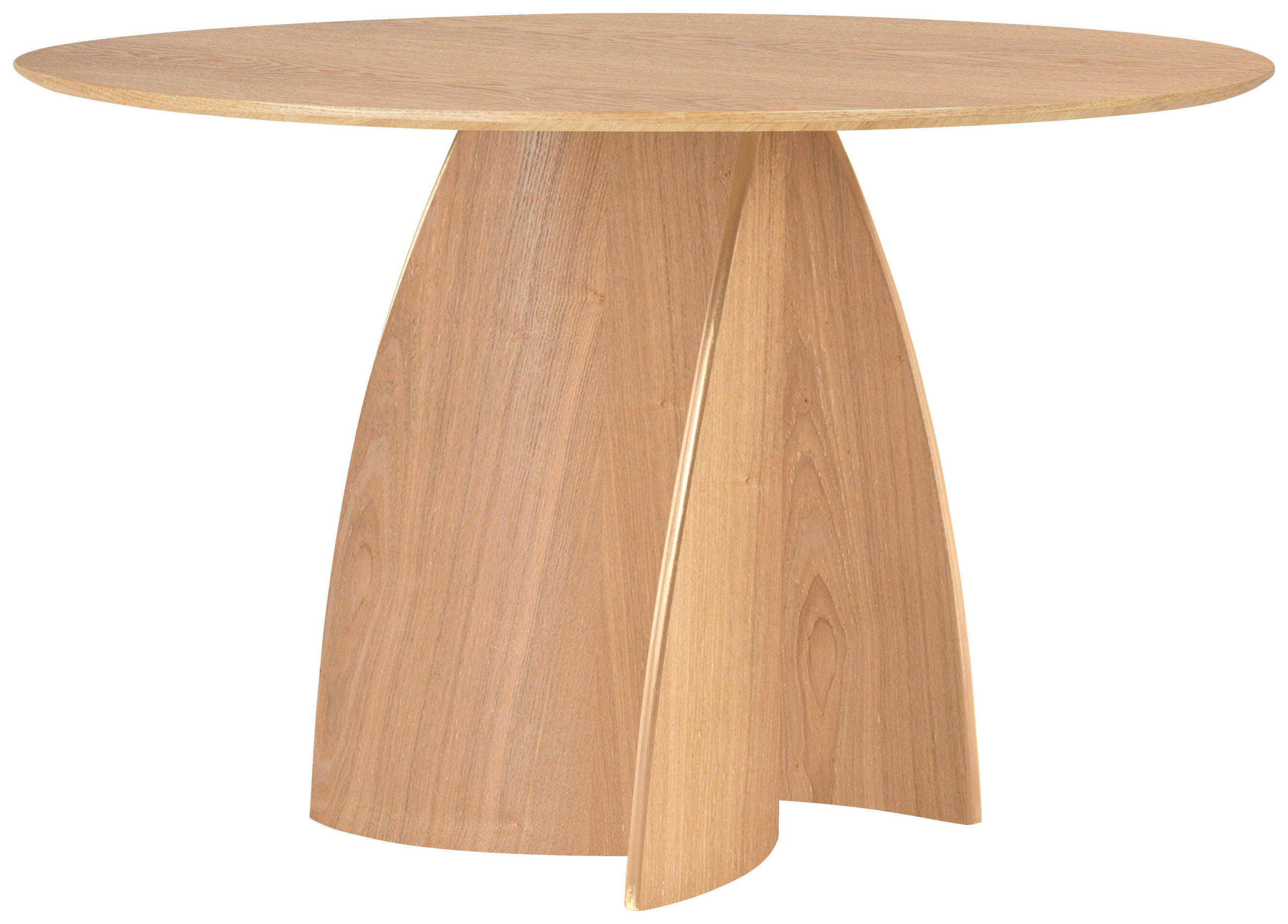 ESSTISCH Echtholz, Nachbildung  Holz, Holzwerkstoff rund Eichefarben  - Eichefarben, MODERN, Holz/Holzwerkstoff (120/75cm) - Livetastic