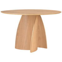ESSTISCH Echtholz, Nachbildung  Holz, Holzwerkstoff rund Eichefarben  - Eichefarben, MODERN, Holz/Holzwerkstoff (120/75cm) - Livetastic