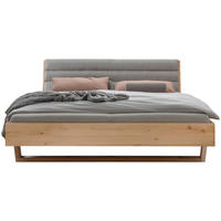 POSTELJA 180 cm   x 200 cm  , les barve smreke  - siva/barve smreke, Moderno, tekstil/les (180/200cm) - Livetastic