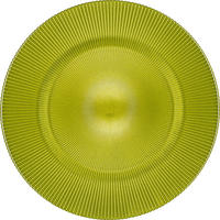 PODLOŽKA POD TALÍŘ, sklo, 34 cm - zelená, Konvenční, sklo (34cm) - Novel
