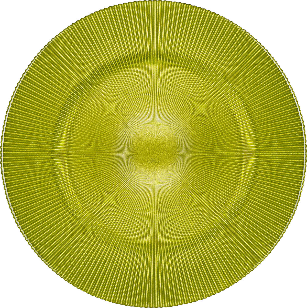 PODLOŽKA POD TALÍŘ, sklo, 34 cm - zelená, Konvenční, sklo (34cm) - Novel