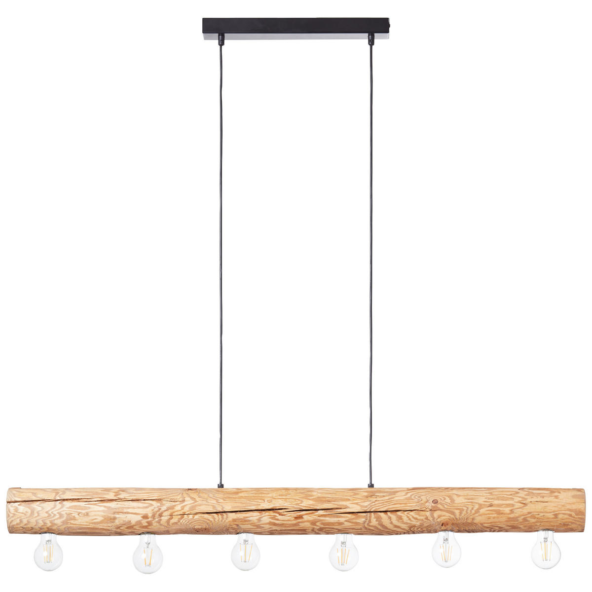 HÄNGELEUCHTE    - Kieferfarben, Natur, Holz/Metall (105/70/115cm) - Brilliant