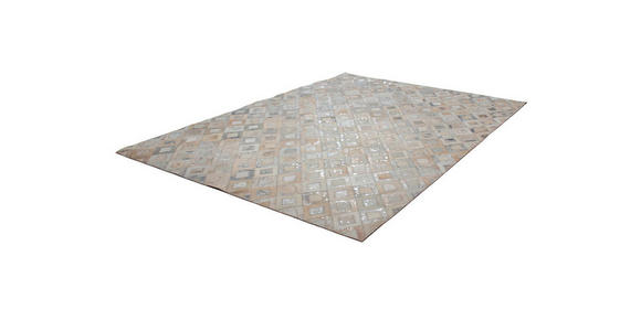 FLACHWEBETEPPICH 80/150 cm Spark 110 Grau/Silber Grau, Silberfarben  - Silberfarben/Grau, Basics, Leder/Textil (80/150cm) - Novel