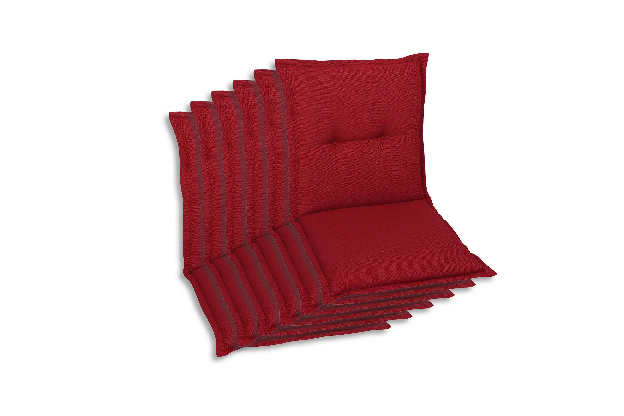 SESSELAUFLAGENSET Uni  - Kirschrot, Basics, Textil (50/7/100cm)