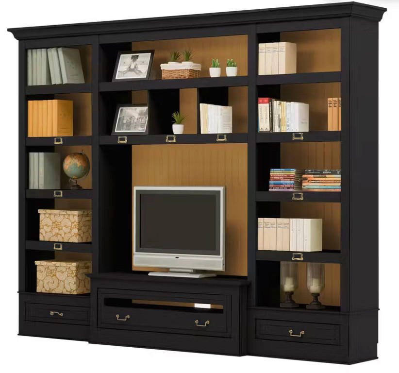 WOHNWAND UrbanClass 2-teilig  in Schwarz, Currygelb  311/238,5/52-46,5 cm  - Currygelb/Schwarz, LIFESTYLE, Holz/Metall (311/238,5/52-46,5cm) - Livetastic