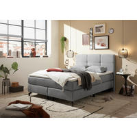 BOXSPRINGBETT 140/200 cm  in Grau  - Grau, Modern, Holzwerkstoff/Textil (140/200cm) - MID.YOU