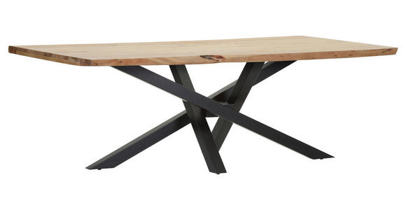 TISCHPLATTE      - Akaziefarben, Design, Holz (220/100/5cm) - Landscape