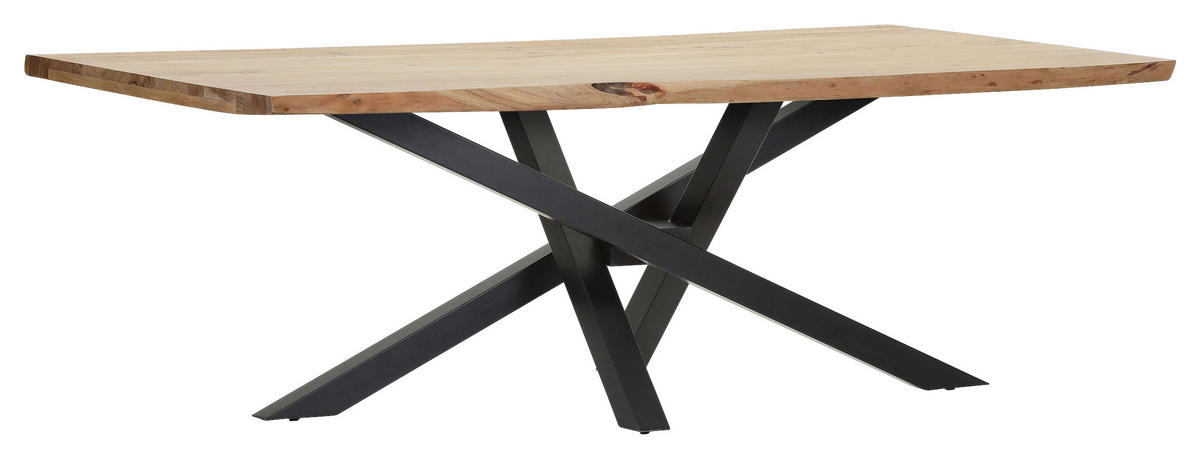 TISCHPLATTE      - Akaziefarben, Design, Holz (220/100/5cm) - Landscape