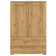 HIGHBOARD  in 80/119/42 cm  - Eichefarben/Silberfarben, Design, Holzwerkstoff/Kunststoff (80/119/42cm) - Novel