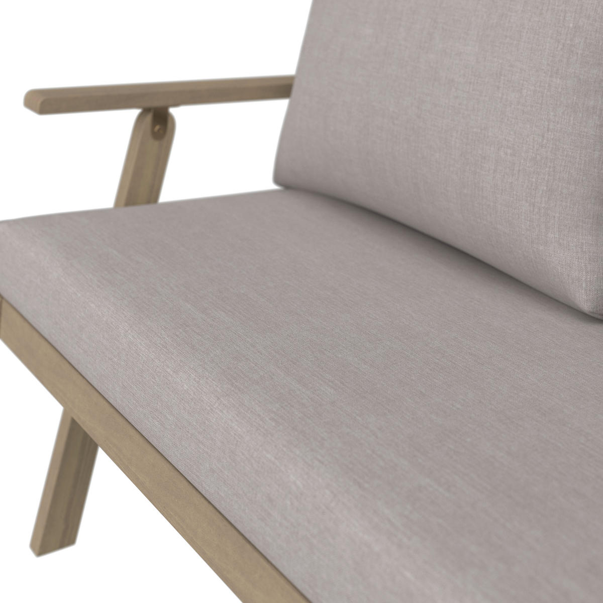 SÚPRAVA ZÁHRADNÉHO NÁBYTKU drevo - farba akácie/sivá, Modern, drevo/textil (0cm) - Ambia Garden