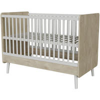 GITTERBETT   140/70 cm  - Naturfarben/Weiß, Basics, Holz/Holzwerkstoff (140/70cm)
