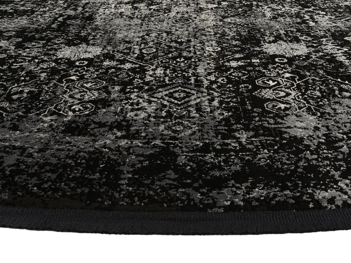 WEBTEPPICH 160 cm Calais Grau, Schwarz  - Schwarz/Grau, Design, Textil (160cm) - Dieter Knoll