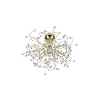 DECKENLEUCHTE  52/35 cm    - Transparent/Messingfarben, Konventionell, Kunststoff/Metall (52/35cm)