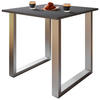 SCHREIBTISCH  in Silberfarben  - Silberfarben/Silbereichenfarben, Design, Holzwerkstoff/Metall (80/76/80cm) - MID.YOU