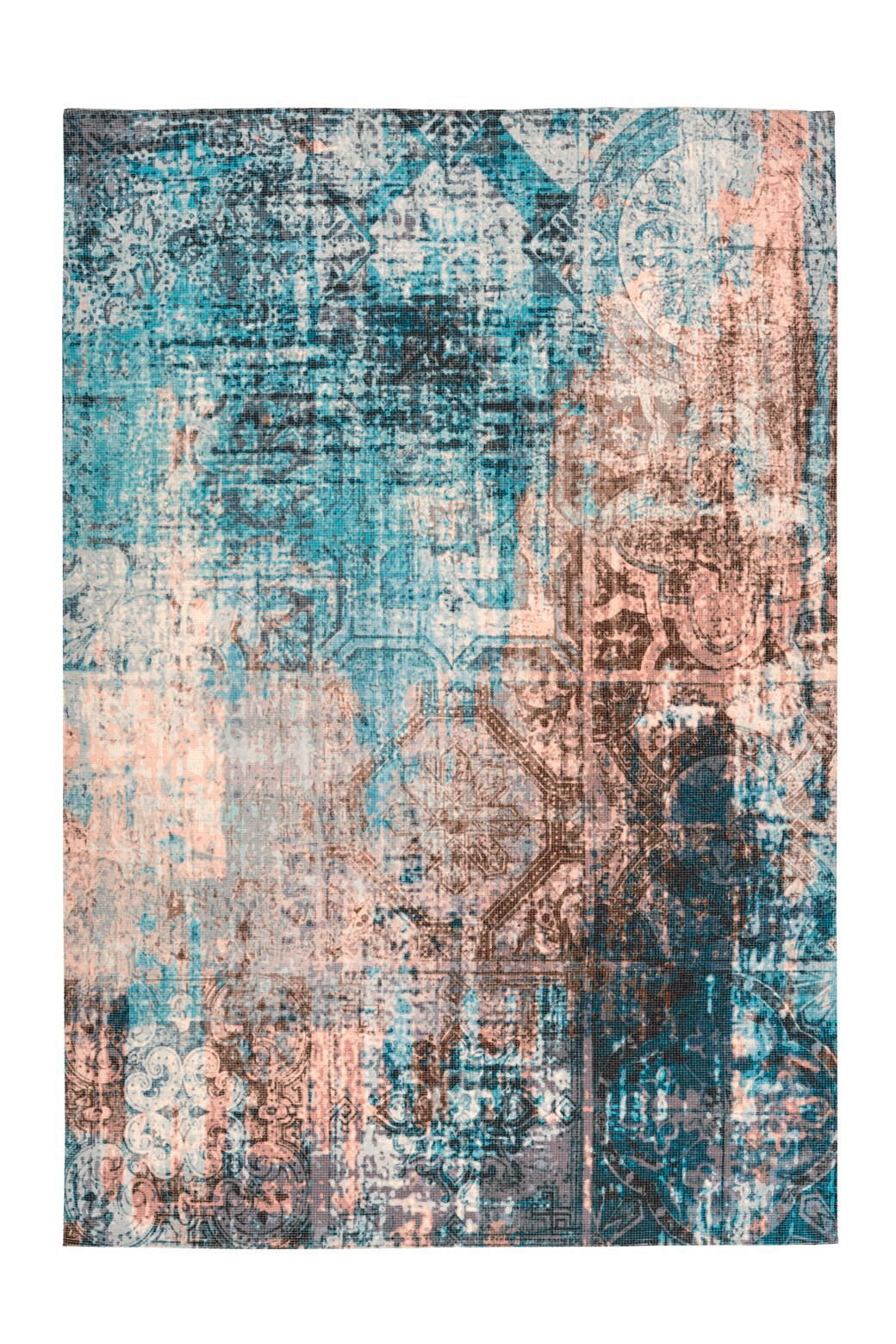 FLACHWEBETEPPICH 200/290 cm Indiana 300 Blau / Braun Blau, Braun  - Blau/Braun, KONVENTIONELL, Textil (200/290cm)