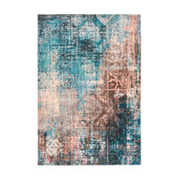 LÄUFER 80/150 cm Indiana 300 Blau / Braun Blau, Braun  - Blau/Braun, KONVENTIONELL, Textil (80/150cm)