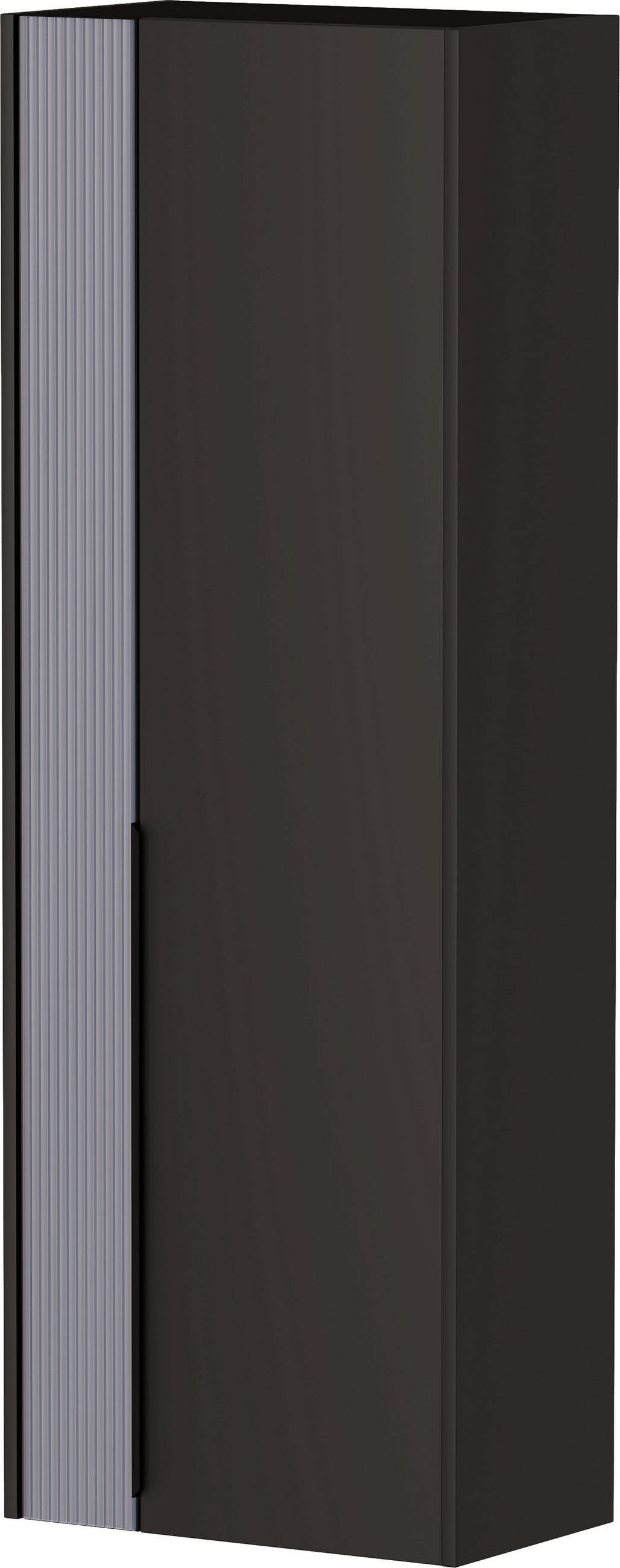 GARDEROBENSCHRANK  in 58/165/34 cm  - Graublau/Anthrazit, Design, Glas/Holzwerkstoff (58/165/34cm) - Dieter Knoll