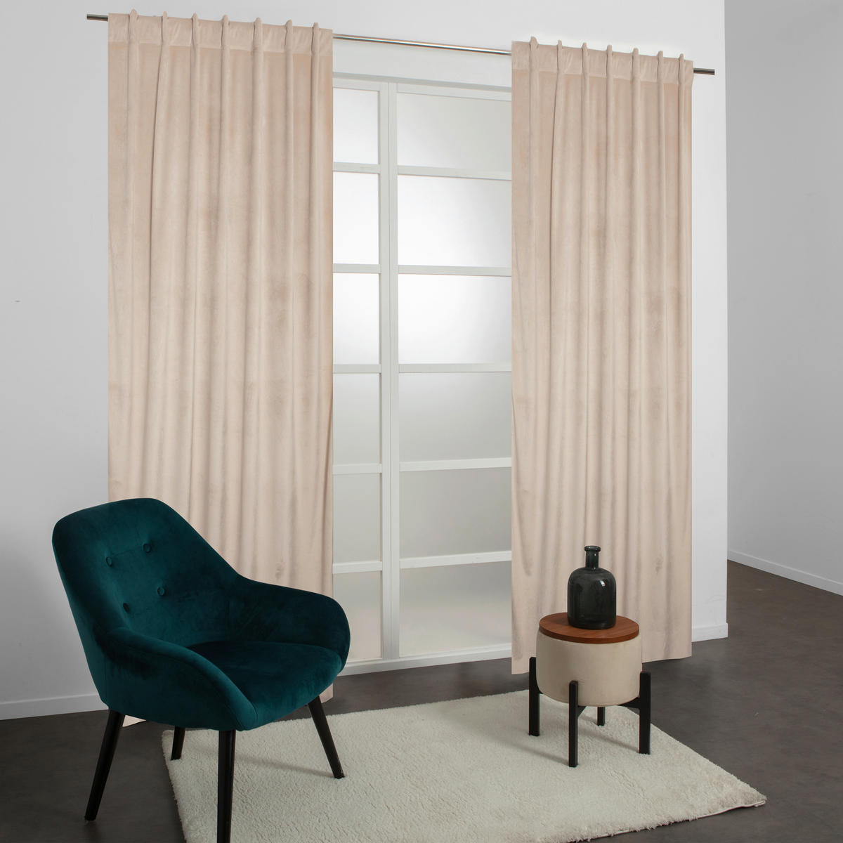 FERTIGVORHANG blickdicht  - Beige, Basics, Textil (135/280cm)