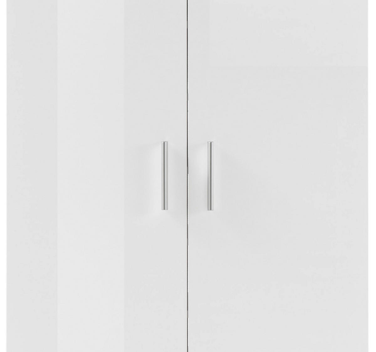 ORMAR ZA OBUĆU  bijela  drvni materijal     - bijela/srebrne boje, Design, drvni materijal/plastika (80/190/35cm) - MID.YOU