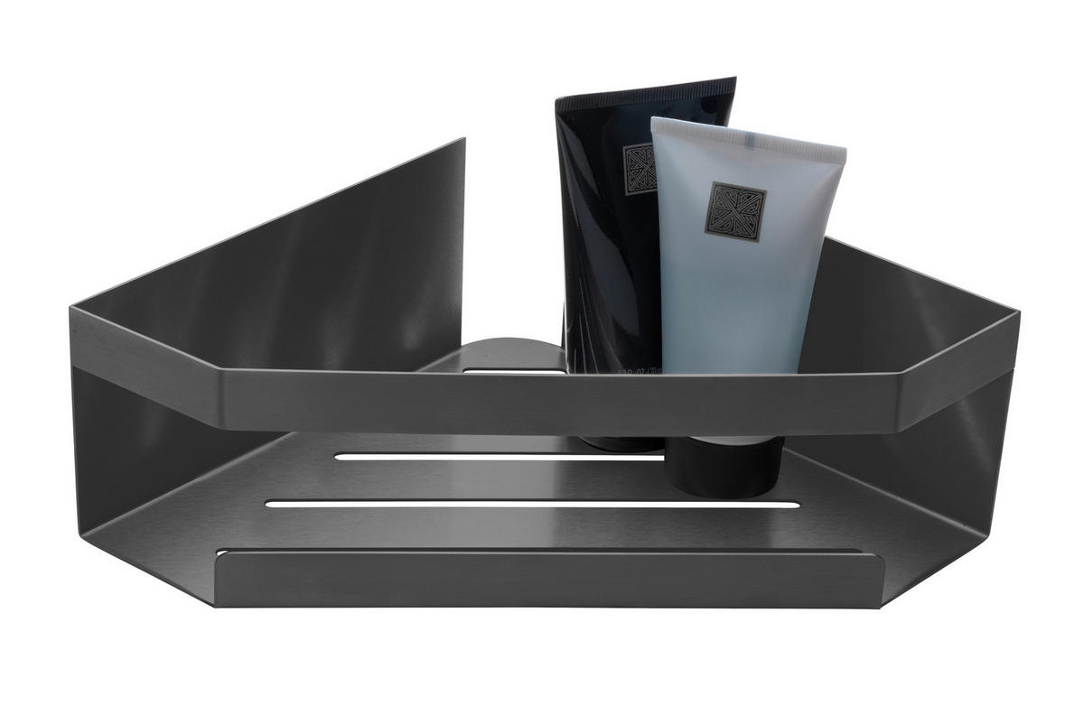 DUSCHABLAGE Metall  - Grau, KONVENTIONELL, Metall (28,5/8/18cm) - Schöner Wohnen