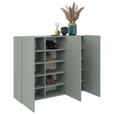 HÄNGESCHUHSCHRANK 120/100/34 cm  - Grün, Design, Holzwerkstoff (120/100/34cm) - Hom`in